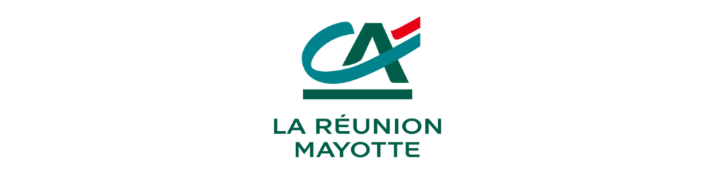 bannière avec le logo du crédit agricole réunion mayotte