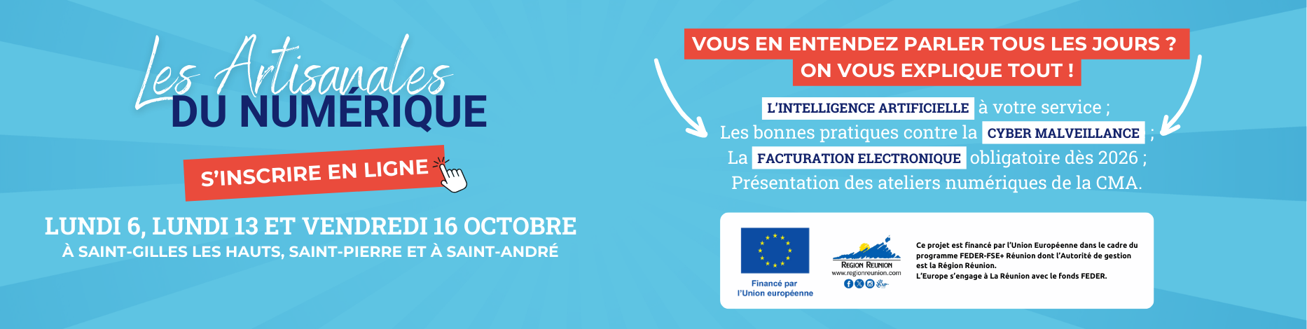 bannière pour les artisanales du numérique